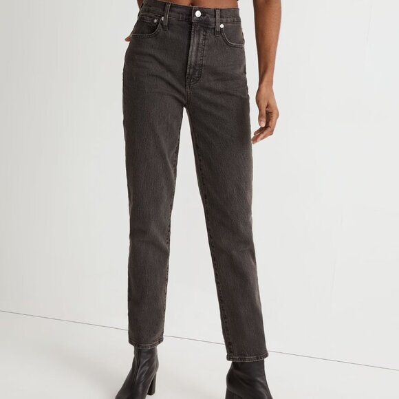 Madewell The Perfect Vintage Jeans High Rise Stretch Lunar Wash Black - Picture 1 of 10